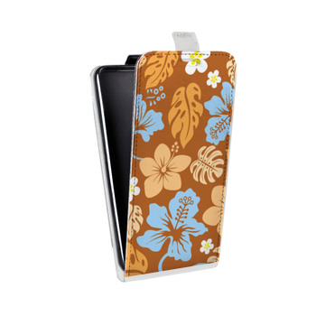 Дизайнерский вертикальный чехол-книжка для Samsung Galaxy Note 2 Гавайские Шаблоны (на заказ)