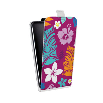 Дизайнерский вертикальный чехол-книжка для Sony Xperia E5 Гавайские Шаблоны (на заказ)