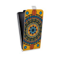 Дизайнерский вертикальный чехол-книжка для HTC Desire 601 Индийские Монограммы
