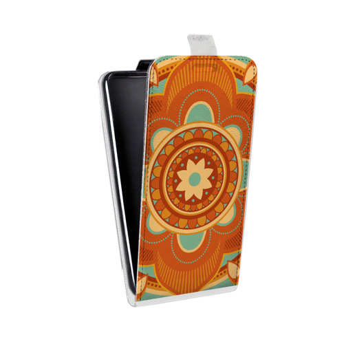 Дизайнерский вертикальный чехол-книжка для HTC Desire 601 Индийские Монограммы
