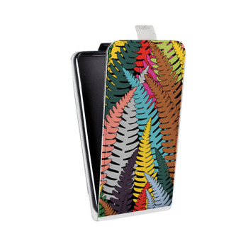 Дизайнерский вертикальный чехол-книжка для Samsung Galaxy S6 Edge Заросли папоротника (на заказ)
