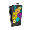 Дизайнерский вертикальный чехол-книжка для Sony Xperia XZ Цветы кимоно