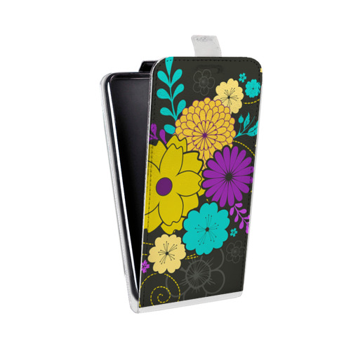 Дизайнерский вертикальный чехол-книжка для LG X Style Цветы кимоно