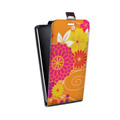 Дизайнерский вертикальный чехол-книжка для Huawei Nova 4 Цветы кимоно