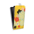 Дизайнерский вертикальный чехол-книжка для Motorola Moto G7 Цветы кимоно