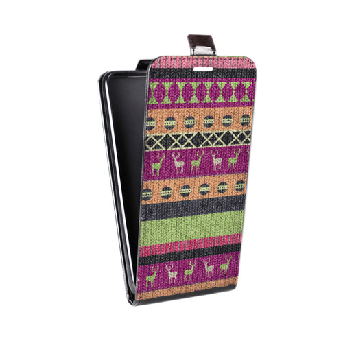 Дизайнерский вертикальный чехол-книжка для LG Optimus G2 mini Текстура свитера