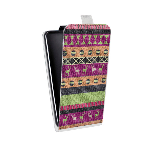 Дизайнерский вертикальный чехол-книжка для Realme 7 Pro Текстура свитера