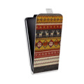 Дизайнерский вертикальный чехол-книжка для Alcatel One Touch Pop C9 Текстура свитера