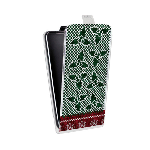 Дизайнерский вертикальный чехол-книжка для HTC Desire 601 Текстура свитера