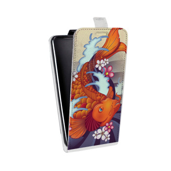 Дизайнерский вертикальный чехол-книжка для Samsung Galaxy S6 Edge Рыбное вдохновение (на заказ)