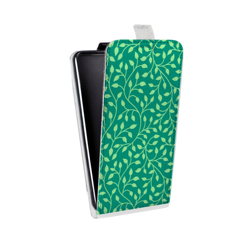 Дизайнерский вертикальный чехол-книжка для LG X Style Царство листьев
