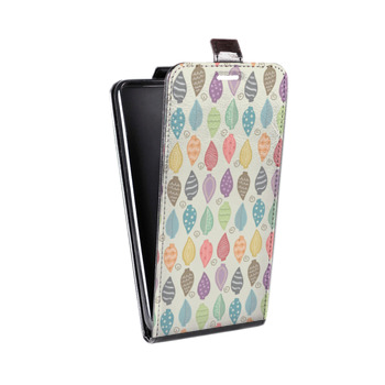 Дизайнерский вертикальный чехол-книжка для Samsung Galaxy S8 Plus Пастельные листья (на заказ)