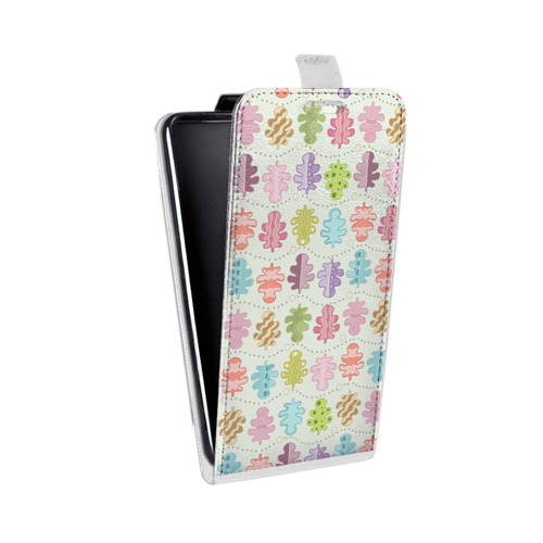 Дизайнерский вертикальный чехол-книжка для Iphone 12 Pro Пастельные листья