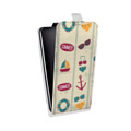 Дизайнерский вертикальный чехол-книжка для HTC Desire 601 Лето на море