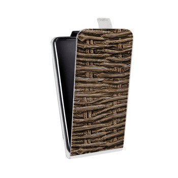 Дизайнерский вертикальный чехол-книжка для LG K7 Плетеные текстуры (на заказ)