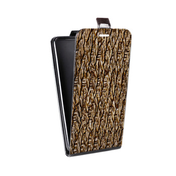 Дизайнерский вертикальный чехол-книжка для Iphone 7 Плетеные текстуры (на заказ)