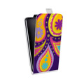 Дизайнерский вертикальный чехол-книжка для HTC 10 Шаблоны пейсли
