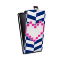 Дизайнерский вертикальный чехол-книжка для LG G7 Fit Пиксельные сердца