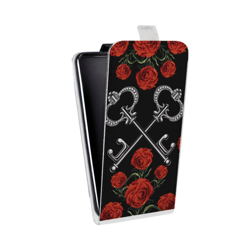 Дизайнерский вертикальный чехол-книжка для HTC Desire 601 Королевские ключи