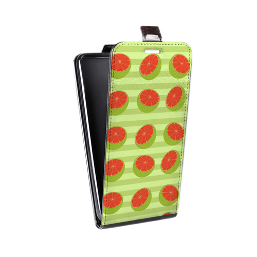 Дизайнерский вертикальный чехол-книжка для LG Optimus G2 mini Ломтики фруктов