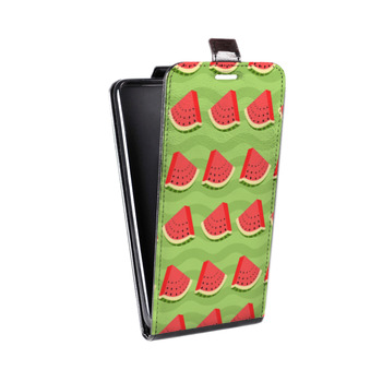 Дизайнерский вертикальный чехол-книжка для Alcatel One Touch Pop D5 Ломтики фруктов (на заказ)
