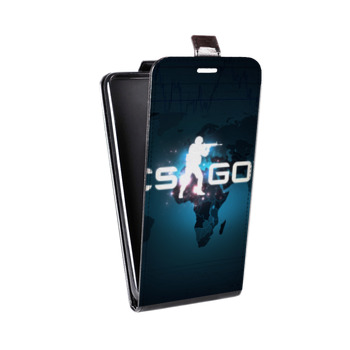 Дизайнерский вертикальный чехол-книжка для Samsung Galaxy S6 Edge Counter-strike (на заказ)