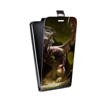 Дизайнерский вертикальный чехол-книжка для HTC U12 Plus World of warcraft (на заказ)
