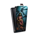 Дизайнерский вертикальный чехол-книжка для HTC Desire 530 Diablo