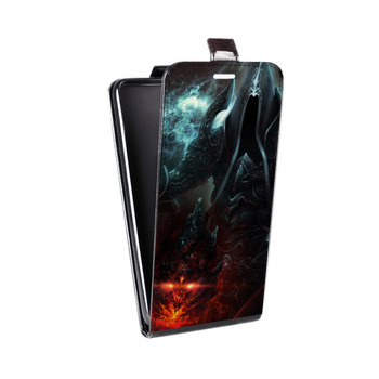 Дизайнерский вертикальный чехол-книжка для Samsung Galaxy S8 Plus Diablo (на заказ)
