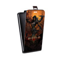 Дизайнерский вертикальный чехол-книжка для HTC Desire 530 Diablo