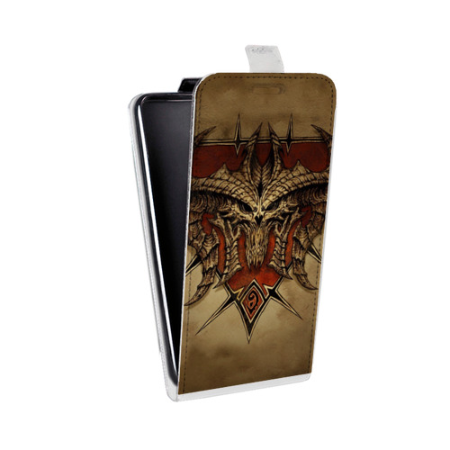 Дизайнерский вертикальный чехол-книжка для Iphone 11 Pro Diablo