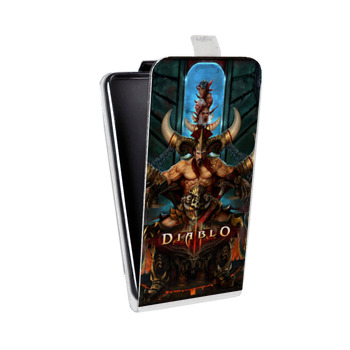 Дизайнерский вертикальный чехол-книжка для Huawei P10 Lite Diablo (на заказ)