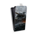 Дизайнерский вертикальный чехол-книжка для Sony Xperia X Compact Танки