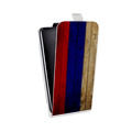 Дизайнерский вертикальный чехол-книжка для HTC Desire 516 Российский флаг