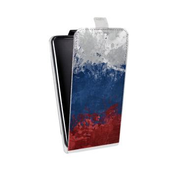 Дизайнерский вертикальный чехол-книжка для Xiaomi Mi5S Plus Российский флаг (на заказ)