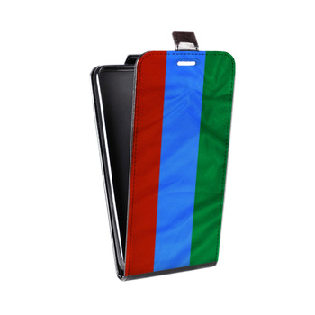 Дизайнерский вертикальный чехол-книжка для Iphone 7 Флаг Дагестана (на заказ)