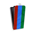 Дизайнерский вертикальный чехол-книжка для Fly IQ455 Ego Art 2 Octa Флаг Дагестана
