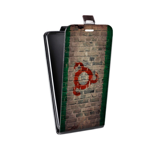 Дизайнерский вертикальный чехол-книжка для HTC Desire 12 Флаг Ингушетии