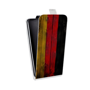 Дизайнерский вертикальный чехол-книжка для HTC One Mini Флаг Германии (на заказ)