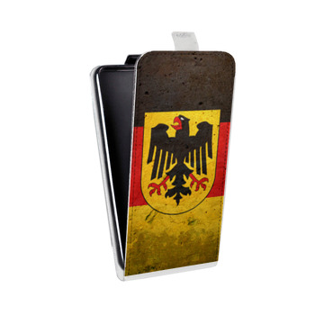 Дизайнерский вертикальный чехол-книжка для Huawei P10 Lite Флаг Германии (на заказ)