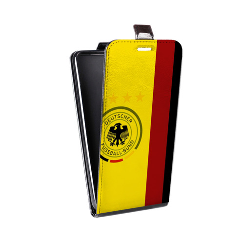 Дизайнерский вертикальный чехол-книжка для Huawei Y9 (2018) Флаг Германии