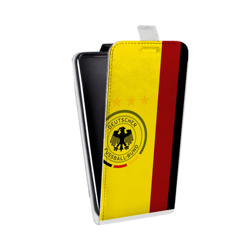 Дизайнерский вертикальный чехол-книжка для LG Google Nexus 4 Флаг Германии