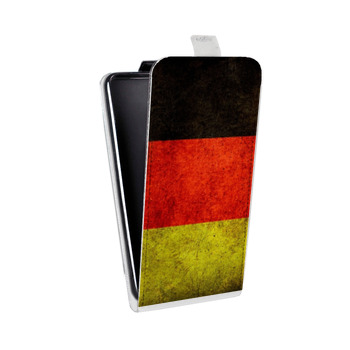 Дизайнерский вертикальный чехол-книжка для Samsung Galaxy J7 (2017) Флаг Германии (на заказ)