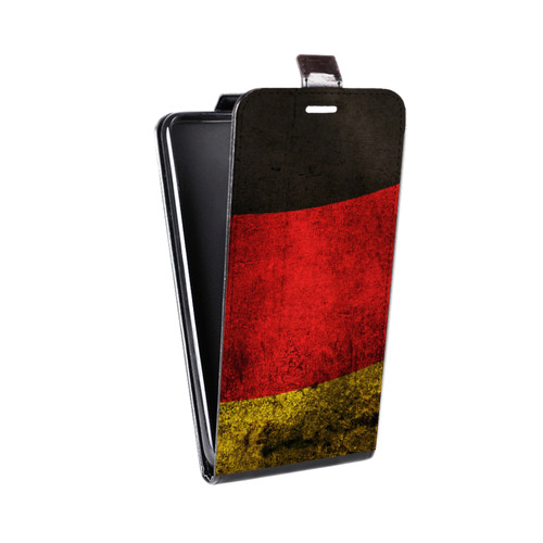 Дизайнерский вертикальный чехол-книжка для Samsung Galaxy J7 Флаг Германии