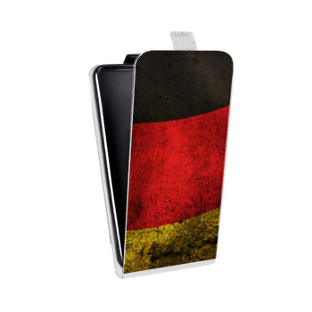 Дизайнерский вертикальный чехол-книжка для Samsung Galaxy A3 Флаг Германии (на заказ)