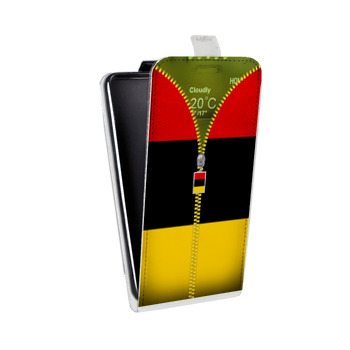 Дизайнерский вертикальный чехол-книжка для ASUS Zenfone 2 Laser Флаг Германии (на заказ)