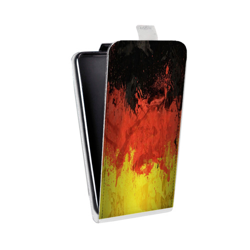 Дизайнерский вертикальный чехол-книжка для Samsung Galaxy Core Флаг Германии