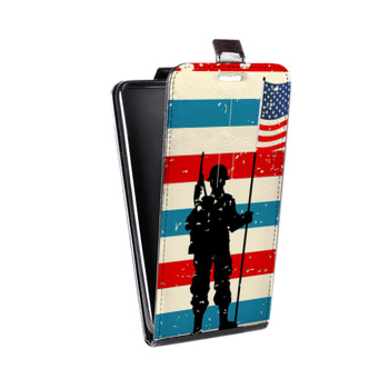 Дизайнерский вертикальный чехол-книжка для LG Class Флаг США (на заказ)