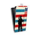 Дизайнерский вертикальный чехол-книжка для LG Stylus 3 Флаг США