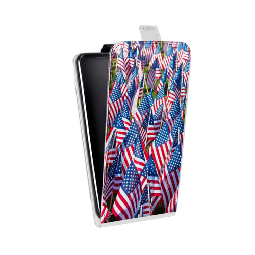 Дизайнерский вертикальный чехол-книжка для HTC U Ultra Флаг США